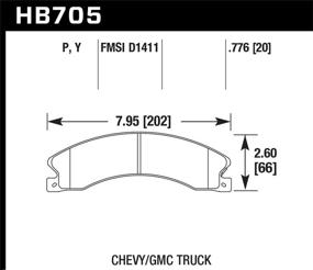 img 1 attached to Hawk Performance HB705P 776 SuperDuty Тормозная система