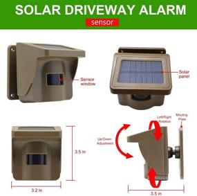 img 3 attached to 🔔 TONCONT Driveway Alarm: Wireless Weather Resistant Sensor with 1/2 Mile Transmission Range and Adjustable Sensitivities