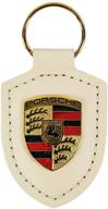 🏎️ authentic porsche crest on white leather logo