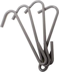 img 1 attached to 🔗 Set of 8 Steel Gray Hammertone Pot Hooks - Rack It Up