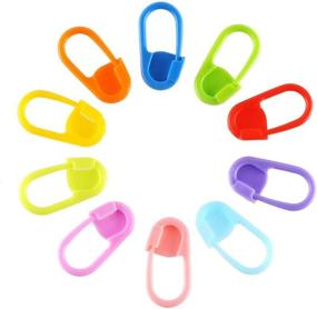 img 2 attached to 🧶 Colorful 120 PCS Knitting Crochet Locking Stitch Markers - 10 Vibrant Colors to Organize Your Projects