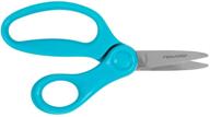 ✂ fiskars 194300 back to school supplies: pointed-tip kids scissors - 5 inch turquoise logo