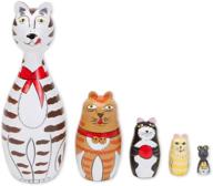 🐱 cute and charming: bits pieces friends cats hand matryoshka - the perfect novelty gift logo