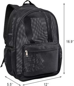 img 2 attached to 🎒 Semi-Transparent Shoulder Backpack for Commuting and Swimming