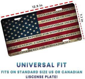 img 1 attached to Show Your Patriotic Pride with Zento Deals USA American Flag License Plate Cover