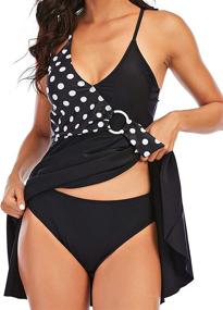 img 1 attached to Soyea Swimdress Swimsuit Printed Tankini Women's Clothing