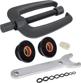 img 4 attached to 🔧 Camoo Steering Support Bracket Puller & Front Mount Hydraulic Steering Cylinder Seal Kit - HS5157 Replacement for Seastar Uflex, HC53xx, and HC67xx Cylinders