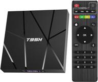 📺 high-performance android 10.0 tv box | t95h h616 quad-core smart box ram 2gb rom 16gb | 2.4g wifi hd 3d/h.265/6k hd | 10/100m ethernet support logo