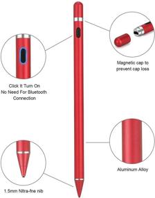 img 3 attached to 🖊️ Red Stylus Pen Pencil Replacement for Apple iPad Pro & iPad 6th/7th, Mini 5th, Air 3rd Gen & iOS/Android Tablets