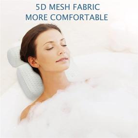 img 1 attached to Suction Bath Non Slip Comfortable Headrest