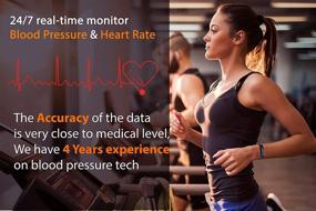 img 2 attached to Multifunctional Fitness Tracker Watch with Blood Pressure, Heart Rate & Body Temperature Monitoring - Ideal Gift for Men and Women