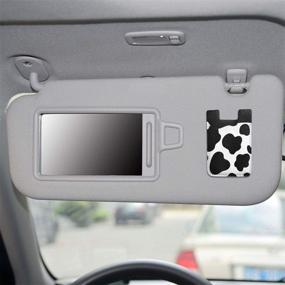 img 2 attached to 🐄 Cows Print Phone Card Holder: Convenient Stick-On ID Credit Card Wallet for iPhone & Android