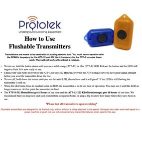 img 1 attached to Prototek FTP-8 512Hz Frequency Flushable Sonde - Pack of 3 - Ideal for Locating Cast Iron and Non-Metallic Underground Pipes