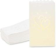 enhance your wedding and party décor: white luminary bags (60 pack, 10 x 5.9 x 3.5 in) логотип