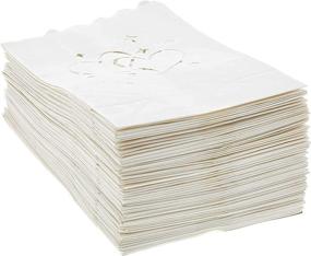 img 2 attached to Enhance Your Wedding and Party Décor: White Luminary Bags (60 Pack, 10 x 5.9 x 3.5 in)