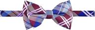 sophisticated tartan microfiber pre tied boys' bow ties by retreez - elevate your style logo