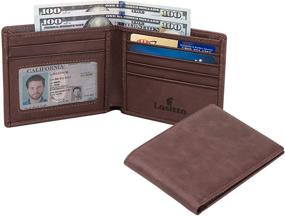 img 3 attached to 👝 Lositto Genuine Men's Black Nappa Wallets, Card Cases & Money Organizers - Excellent Men's Accessories for Blocking