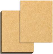 📄 100 brown kraft paper sheets - letter size (8.5x11 inches), 100 gsm (37 lb. cover) logo