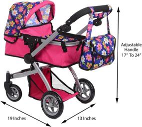 img 2 attached to 🏻 Swiveling Adjustable Dolls & Accessories Stroller by Exquisite Buggy