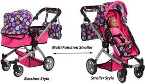 img 1 attached to 🏻 Swiveling Adjustable Dolls & Accessories Stroller by Exquisite Buggy