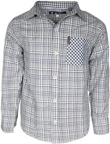 img 4 attached to 👔 Maroon Boys' Clothing: Ben Sherman Sleeve Shirt for Tops, Tees & Shirts