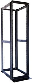 img 1 attached to 🔧 Raising Electronics 42U Server Rack: 4 Post Open Frame, Adjustable Depth, Cold Rolled Steel, 19 Inch Rack Enclosure - 82 Inch Height