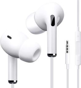 img 4 attached to 🎧 Wired Earbuds with Mic, Volume Control & Noise Isolation - Powerful Bass Sound