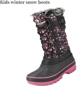 img 2 attached to DREAM PAIRS Kids Insulated Waterproof Winter Snow Boots: Keep Your Child Warm and Dry All Winter
