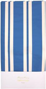 img 1 attached to 🎉 Meri Meri Party Table Cloths, Blue Toot Sweet Stripe