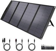 🔌 foldable portable solar panel charger 120w - twelseavan solar panel for jackery/ef ecoflow/goal zero/rockpals power station, 4 usb3.0 and typec ports for outdoor camping rv phone laptop tablet camera logo