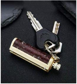 img 1 attached to 🔥 Shuttle Tree Permanent Match Keychain Lighter: Waterproof Flint Fire Starter (Black)