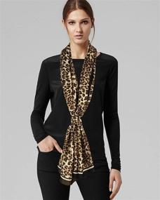 img 3 attached to 🐆 GERINLY Leopard Print Women's Accessories: Scarves, Wraps, and More