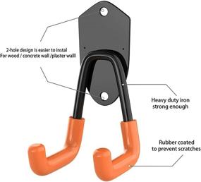 img 1 attached to 🔧 TORACK Garage Hooks: Ultimate Heavy Duty Storage for Power Tools, Garden Tools, and More - 12 Pack