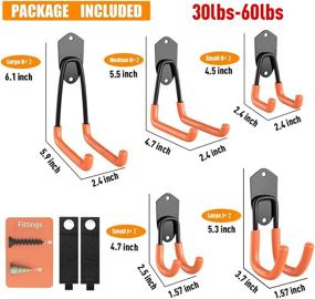 img 3 attached to 🔧 TORACK Garage Hooks: Ultimate Heavy Duty Storage for Power Tools, Garden Tools, and More - 12 Pack