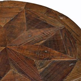 img 2 attached to 🌿 Renew Reclaimed Wood 20" Round End Table, Natural - Sustainability meets Style!