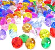 honbay 100pcs 20mm acrylic faux diamond crystal gems: ideal table scatters, vase fillers & more! logo