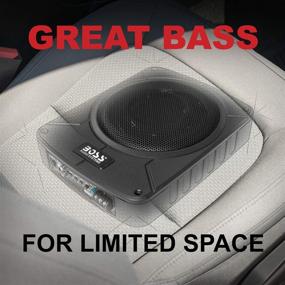 img 3 attached to 🚗 BOSS Audio Systems BAB10 Усиленный автомобильный сабвуфер - 1200 ватт максимальной мощности, Компактный дизайн, 10-дюймовый сабвуфер, Удаленное управление сабвуфером, Идеальное решение для автомобилей с ограниченным пространством, желающих получить мощный бас.