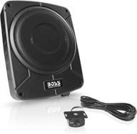 🚗 boss audio systems bab10 усиленный автомобильный сабвуфер - 1200 ватт максимальной мощности, компактный дизайн, 10-дюймовый сабвуфер, удаленное управление сабвуфером, идеальное решение для автомобилей с ограниченным пространством, желающих получить мощный бас. логотип