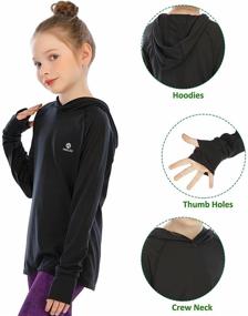 img 2 attached to 🏻 Stylish Hoodies for 9-10 Years Girls: Perfect for Workout and Running