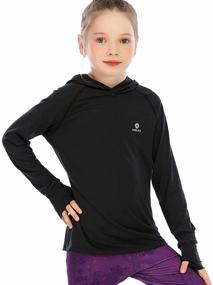 img 4 attached to 🏻 Stylish Hoodies for 9-10 Years Girls: Perfect for Workout and Running