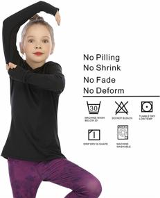 img 1 attached to 🏻 Stylish Hoodies for 9-10 Years Girls: Perfect for Workout and Running
