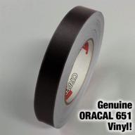 🎨 1-inch x 30ft oracal 651 matte black adhesive vinyl pinstripe detailing tape - enhanced for seo logo