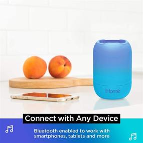 img 3 attached to 🔊 iHome PlayFade Портативная акустическая колонка с Bluetooth iBT400R КРАСНАЯ - Водонепроницаемое перезаряжаемое аудио устройство для наружных мероприятий, вечеринок у бассейна, пляжа, кемпинга.