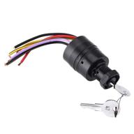 high-quality ignition switch for mercury boat motors - 2 keys, 6 wire connectors (model: 87-88107) logo