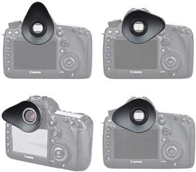 img 3 attached to 💡 JJC Eyecup Eyepiece Viewfinder for Canon EOS 1DX Mark II/1DX/1Ds Mark III/1D Mark IV/5D Mark IV/5D Mark III/5DM4/5DM3/5DS/5DSR/7D Mark II/7D | Replaces Canon Eyecup Eg