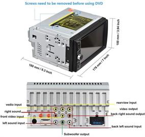 img 2 attached to 🚗 6.2 Inch Double Din Android Car Stereo CD DVD Player with GPS Navigation, Bluetooth, WiFi, FM Radio, USB, SD, and Mirror Link
