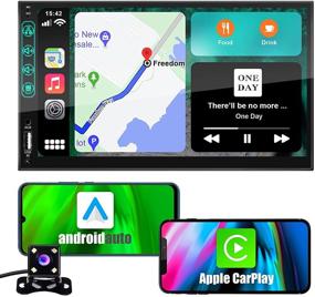 img 4 attached to AVBONG Автомагнитола Double Din: Apple Carplay, Android Auto, Bluetooth, HD сенсорный экран, навигация и многое другое!