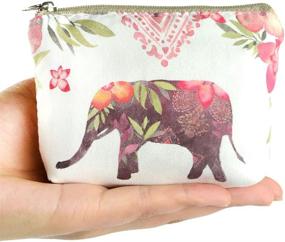 img 2 attached to 🌸 POPUCT Women's Canvas Purse with Floral Design: Trendy Handbags and Wallets