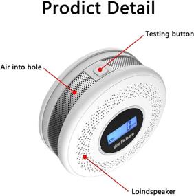 img 3 attached to 🔋 Convenient Walkbee Wireless Battery Pack: Smart Combination Smoke & Carbon Monoxide Detectors and Alarms, Perfect for Bedrooms, Kitchens, Living Rooms, and Homes