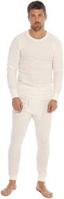 img 1 attached to 🔥 Stay Warm and Cozy with At The Buzzer Men's Thermal Underwear Set